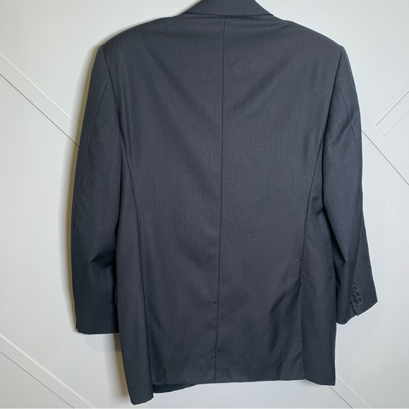 Canali Italian Super 120’s Men’s Navy Blue Overcoat Blazer Jacket Size 3… - Picture 4 of 10